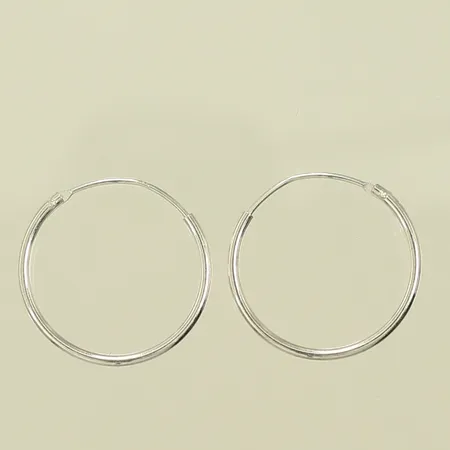 Örhängen, Ø 19mm, bredd 1mm, Silver 925/1000, 0,7g Vikt: 0,7 g