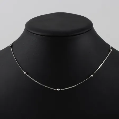 Kedja med kulor, längd 40cm, silver Vikt: 2,2 g