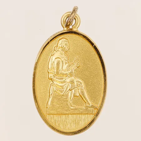 Hänge, Sporrong AB, år 1944, förgyllt, 925/1000 silver. Vikt: 2,5 g