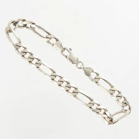 Armband Figaro, 22,5 gram, bredd 8mm, silver 925/1000 Vikt: 22,5 g