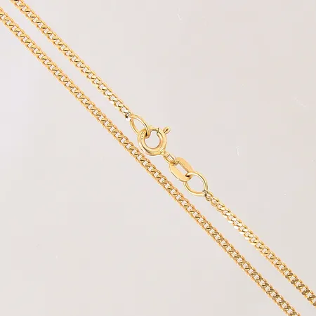 Kedja Pansar, längd 62cm, bredd 2mm, GHA, 18K  Vikt: 6,7 g