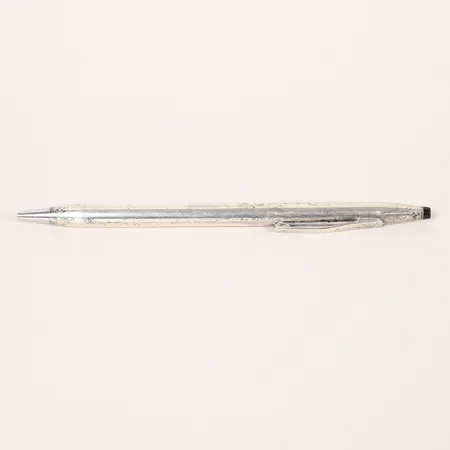 Kulspetspenna, Boss, vitmetall, slitage.