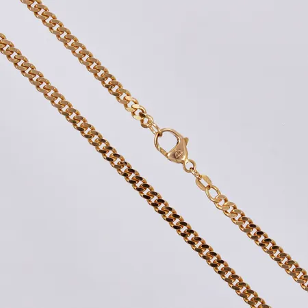 Kedja Pansar, längd ca 47,5cm, bredd ca 3mm, Balestra, 18K Vikt: 24,1 g