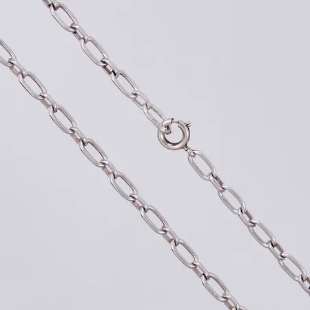 Kedja ankar, längd: ca 56cm, bredd: ca 4mm, finska stämplar år 1966, 813/1000, silver Vikt: 11,5 g