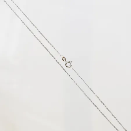 Kedja Pansar, längd 37,5cm, bredd 1mm, vitguld, 18K Vikt: 2,3 g