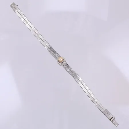 Armband, plastpärla & stenar, 18,3cm, bredd 6-10mm, 925/1000 silver Vikt: 15 g