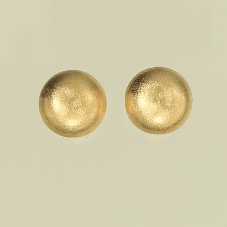Örhängen med borstad yta, Ø 10mm, 14K, 1,9g Vikt: 1,9 g