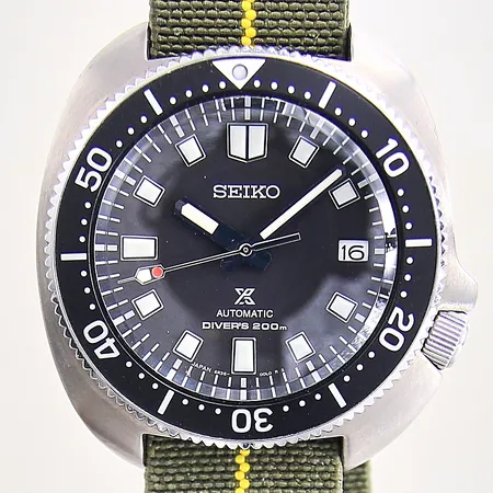 Herrur Seiko Prospex Captain Willard, stål, automatisk, ref-nr: SPB151J1, serie-nr: 070795, Ø43mm, datum, safirglas, nylonband, stållänk original, extra bandstift, manual, certifikat ej ifyllt, box, ytterkartong