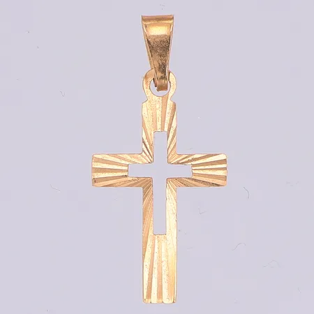Hänge, kors, 24mm, 18K Vikt: 0,5 g