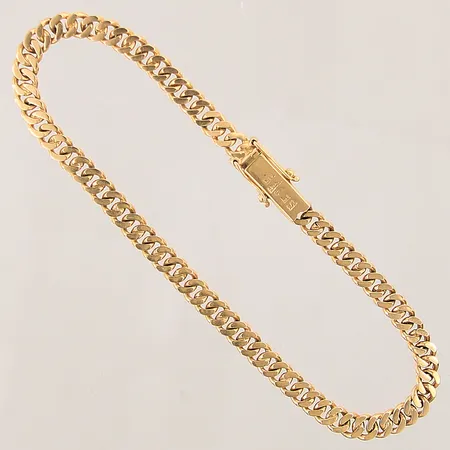 Armband Pansar, längd 19cm, bredd 4mm, 18K Vikt: 9,9 g