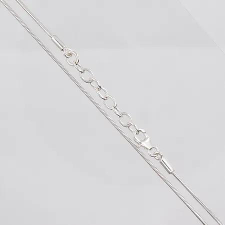 Kedja Ormlänk, 43-46cm, bredd 1,2mm, silver 925/1000 Vikt: 5,9 g
