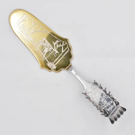 Tårtspade, Lappmodell, längd 21,5cm, silver 830/1000 Vikt: 60,4 g