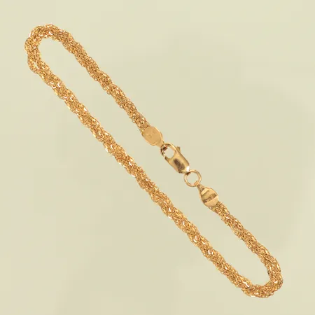 Armband, längd 18,5cm, bredd 3,5mm, 21K, 3,8g Vikt: 3,8 g