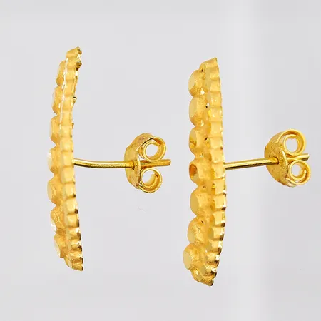 Ett par örhängen, 5x23mm, 21K Vikt: 1,5 g