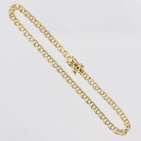 Armband Bismarck, 18cm, bredd 3,2mm, 18K Vikt: 4 g