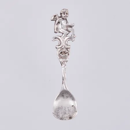 Saltsked, längd: ca 5,5cm, bredd: ca 2-14mm, 835/1000, silver Vikt: 4,1 g