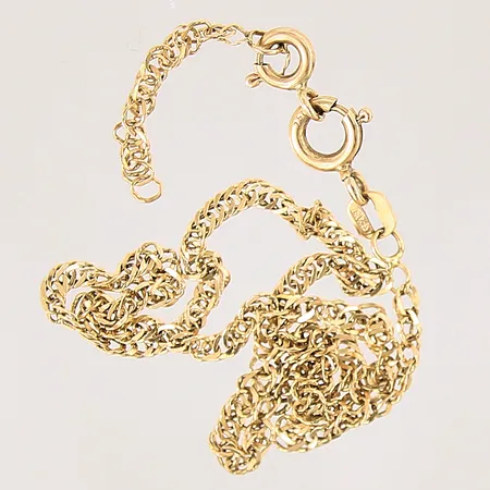 Vristlänk Singapore, längd 28cm, av/defekt, GFAB, 18K Vikt: 2,6 g