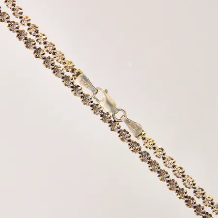 Kedja, längd 46cm, bredd 3,5mm, förgyllt silver 925/1000 Vikt: 8,5 g