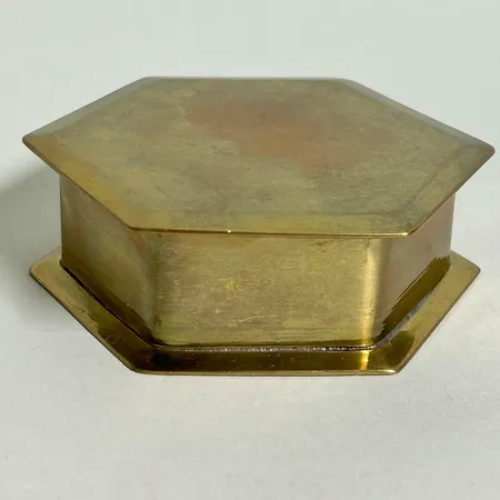 Mässingsask, Muurla, 8-9cm x 3cm, sexkantig