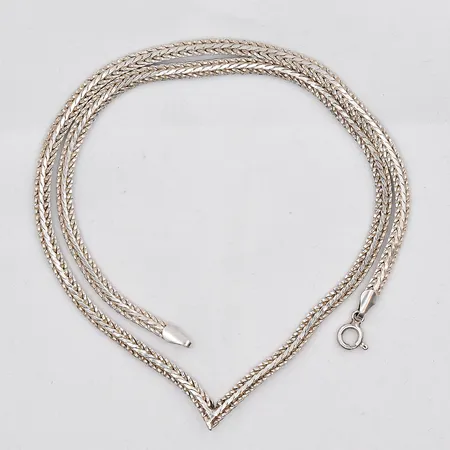 Collier, 42cm, bredd 3,7mm, silver 925/1000 Vikt: 11,8 g