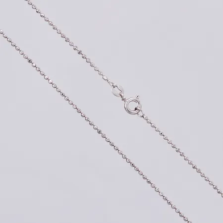 Kedja kullänk, längd ca 40cm, bredd ca 1mm, ITALY, 925/1000 silver Vikt: 2,5 g