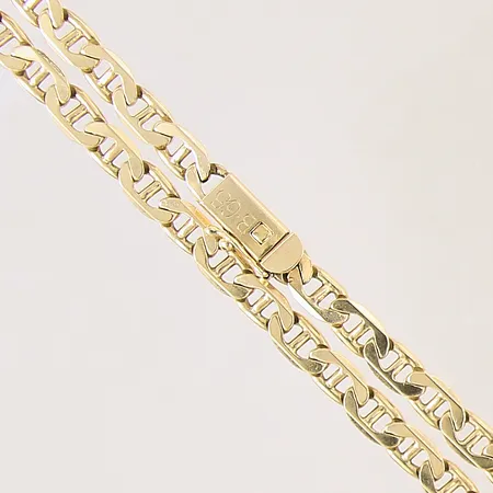 Kedja Pansar med stav, längd 58cm, bredd 5,5mm, gravyr, 14K Vikt: 33,6 g