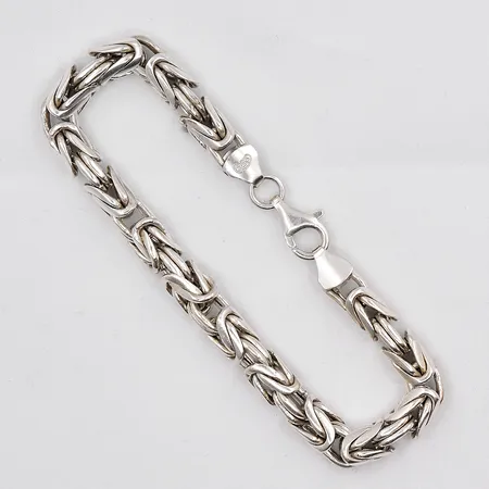 Armband Kejsar, 23cm, bredd 7,6mm, silver 925/1000 Vikt: 50,1 g
