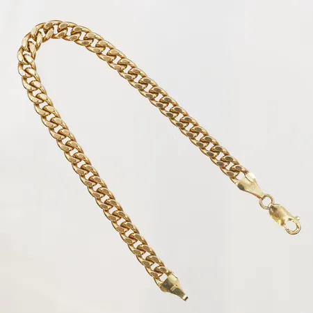 Armband Pansar, längd 21,5cm, bredd 6mm, ihåligt, Guldfynd, 18K Vikt: 14,3 g