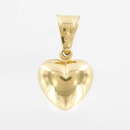 Hänge hjärta, 12x25mm, stämpel i roséguld, 14K Vikt: 1,5 g