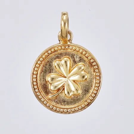 Hänge Fyrklöver, Ø ca 1,5cm, GHA, förgyllt 925/1000 silver Vikt: 2,8 g