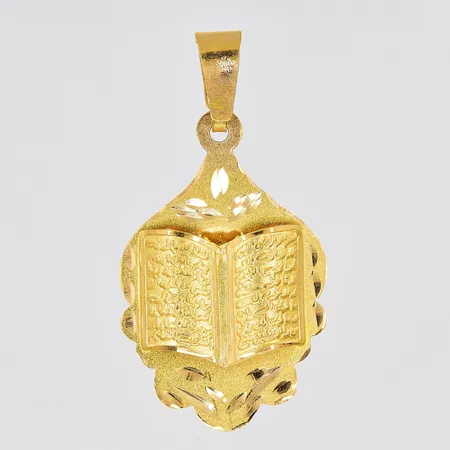 Hänge, 22,7x 42mm inklusive ögla, ihålig, 21K Vikt: 3,4 g