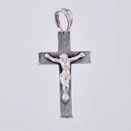 Hänge krucifix, längd: ca 6,2cm, bredd: ca 7-30mm, 925/1000, silver Vikt: 15 g