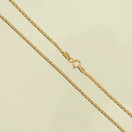 Halskedja 50cm bredd 2mm, dåligt lagad, 18K Vikt: 6,6 g