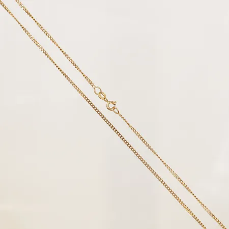 Kedja Pansar, längd: 48cm, bredd: 2mm, GHA, 18K guld. Vikt: 4,9 g