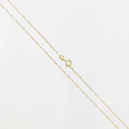 Kedja Singapore, längd 36cm, bredd 1mm, 18K Vikt: 1,2 g