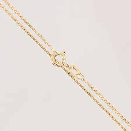 Kedja Pansar, längd 38cm, bredd 1mm, 18K Vikt: 1,6 g
