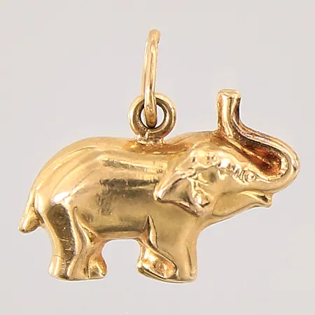 Hänge, elefant, 13x15mm, 18K Vikt: 0,7 g