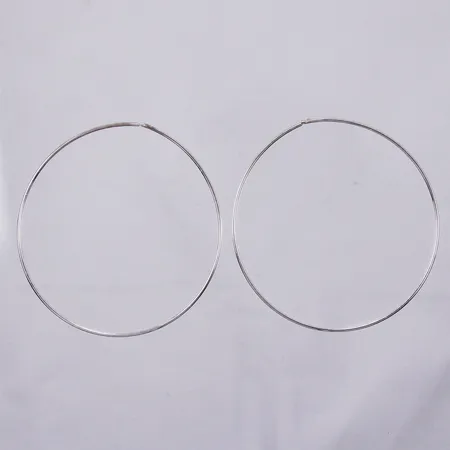 Ett par örringar Ø 75mm, 925/1000 silver Vikt: 4,3 g