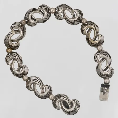 Armband, längd: 20 cm, bredd: 13 mm, silver. Vikt: 16,1 g