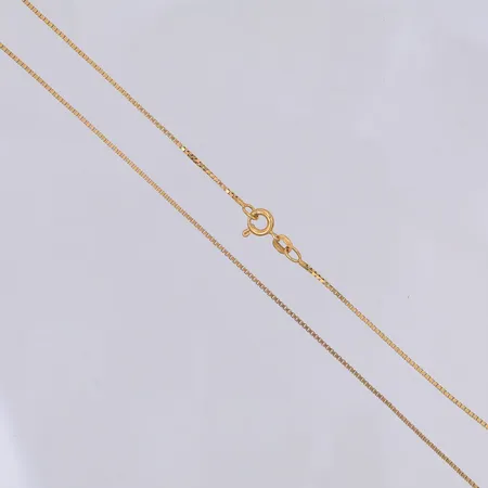 Kedja, Venezia, 50cm, bredd 1,2mm, 18K Vikt: 4,5 g