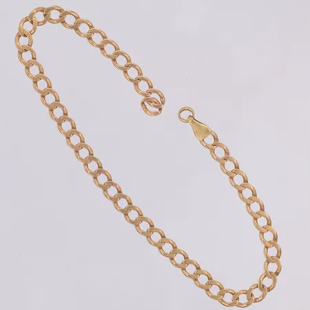 Armband, Pansar, 20,5cm, bredd 4,5mm, defekt, saknar lås, 18K Vikt: 7,6 g