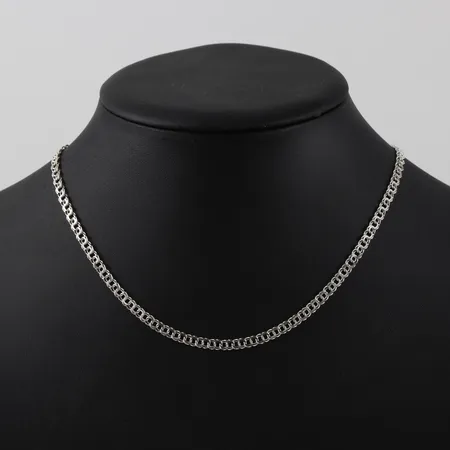 Collier Bismarck, längd 42cm, bredd 3,6mm, silver Vikt: 6 g