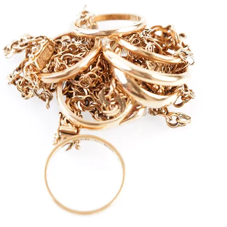 Diverse guld, 18k Vikt: 46 g