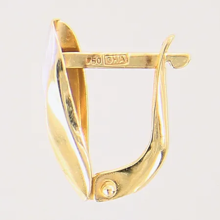 Udda örhänge, 14x4,7mm, tvåfärgat, 18K Vikt: 0,9 g