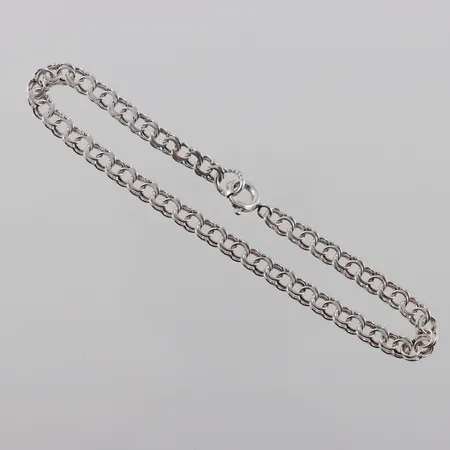 Armband Bismarck, längd 16cm, bredd 3,7mm, silver Vikt: 2,5 g