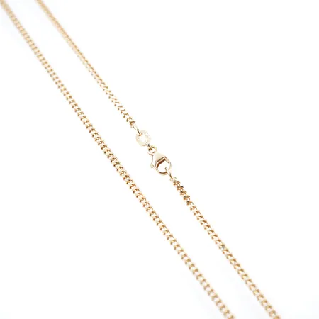 Halskedja, pansar, 51cm, bredd 2,5mm, 18k Vikt: 10,1 g