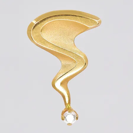 Hänge, design Pernilla Wiberg, vit sten, 12x18,7mm, Alton, 18K Vikt: 0,7 g