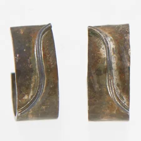 Ett par örhängen , 15mm, bredd: 7mm, silver 925/1000 Vikt: 4,2 g