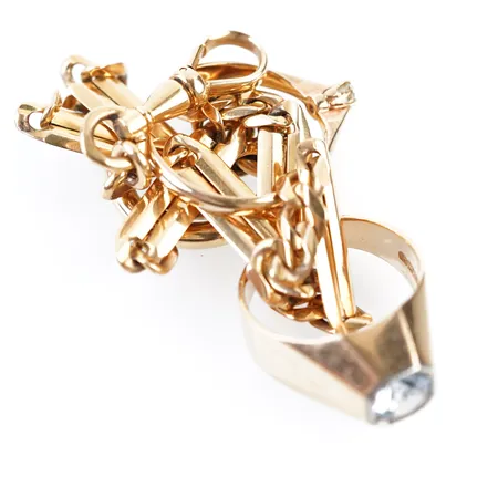 Diverse guld, 18k Vikt: 28,5 g