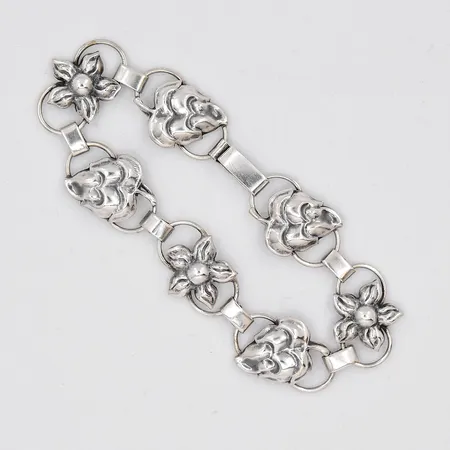 Armband, 18cm, bredd 14,5mm, silver 830/1000 Vikt: 10,9 g